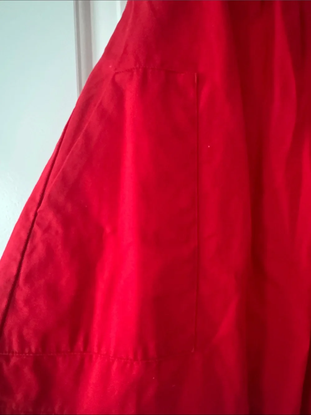 Jacadi Bright Red Short-Sleeve A-Line Dress with Navy Trim